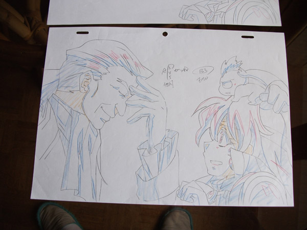 Pour toute commande passée chez Black Bones, un croquis préparatoire de Slayers Revolution offert. Slayerscroquisquatre
